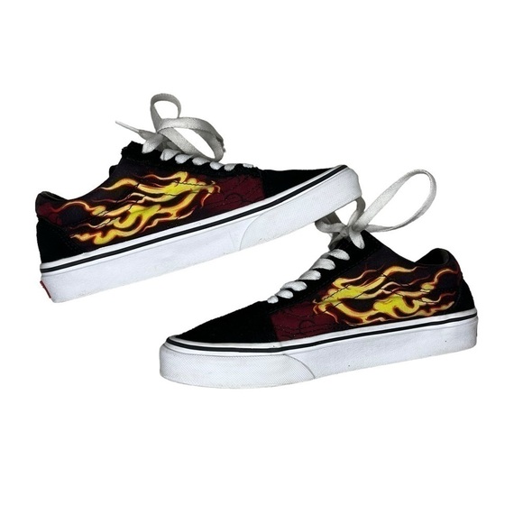 VANS Old Skool Flaming Samurai gum rubber sole Shoes Men’s Sz 4.5 #508731 - Picture 3 of 9